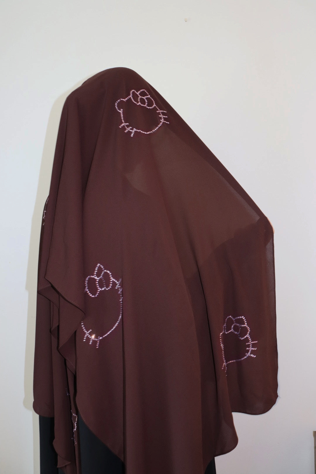 Pink Hello Kitty Multi Rhinestone Hijab