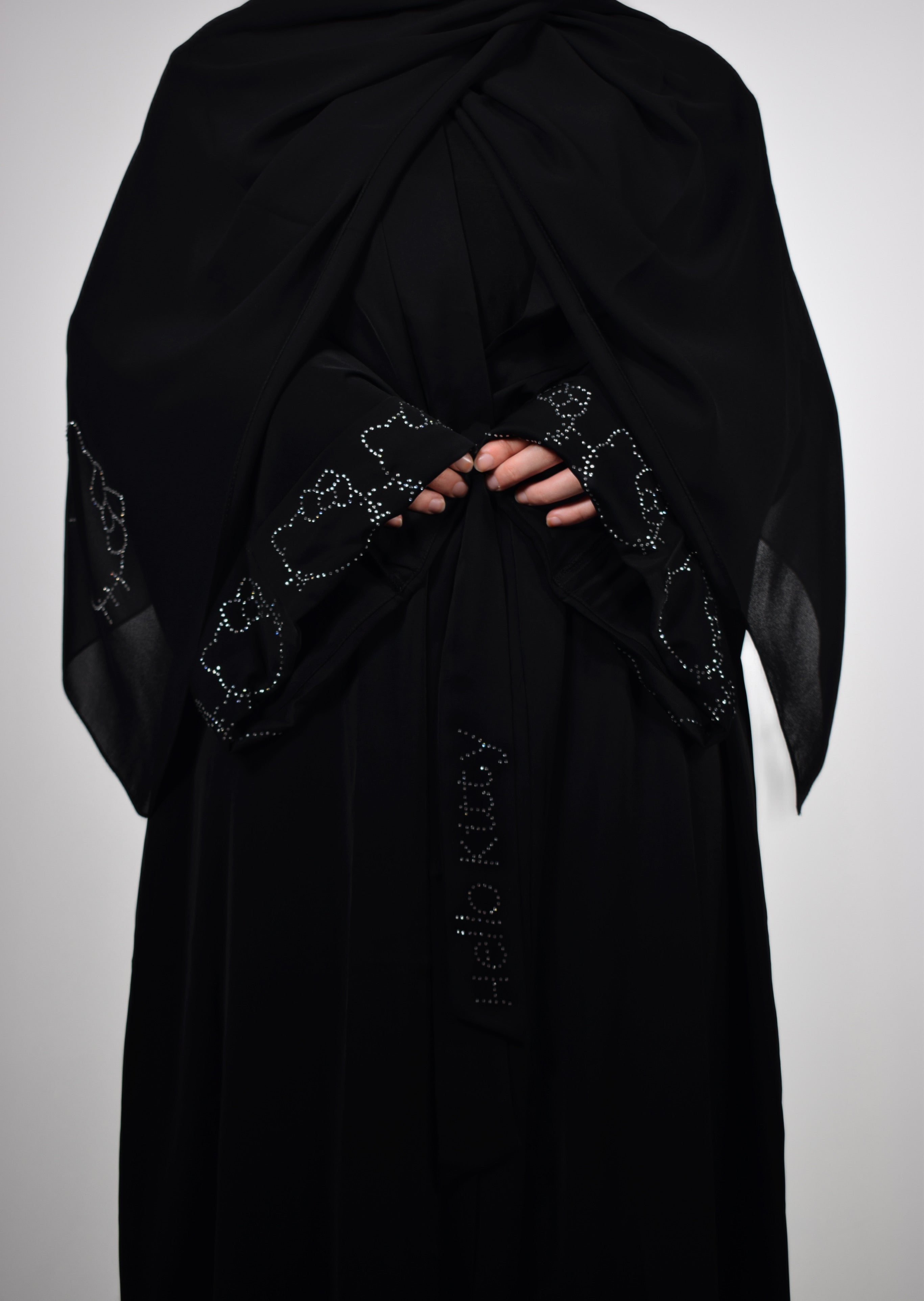 Open Hello Kitty Abaya