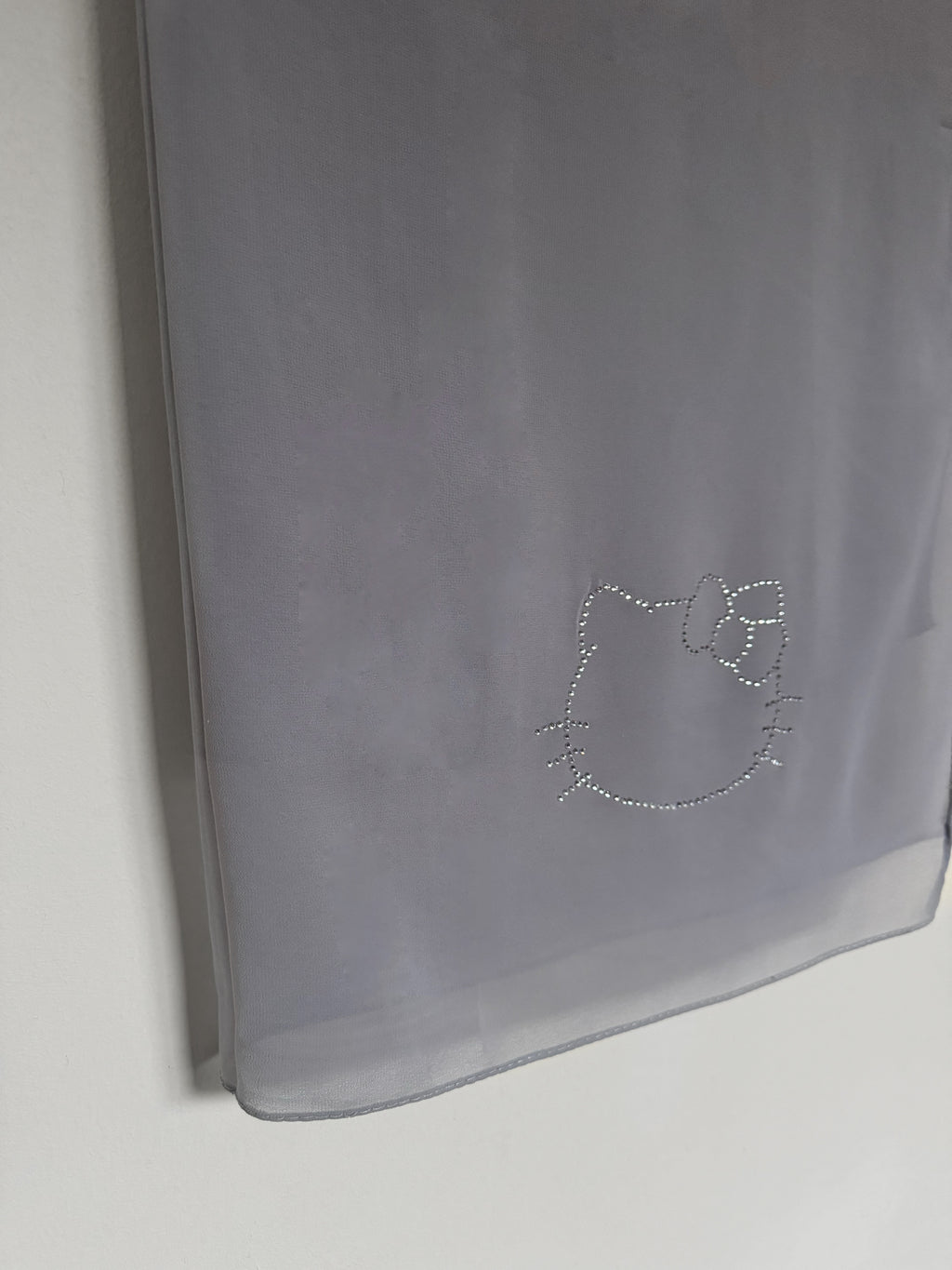 Simple Rhinestone Hello Kitty Hijab